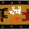 Jellybean Rug Woof Woof -Christmas Decoration 0001337 woof woof black 550 87728.1600804910