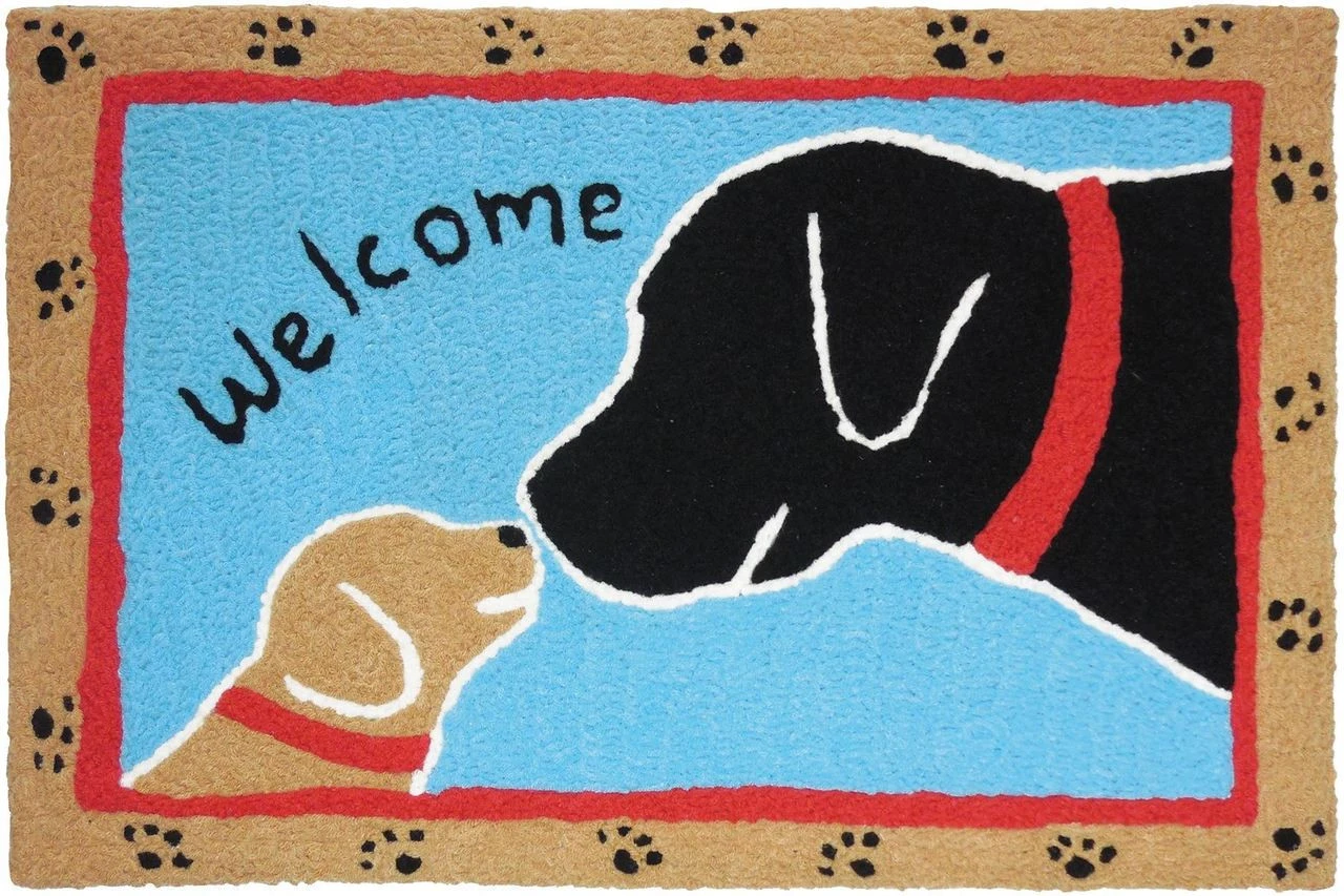 Jellybean Welcome Dogs Rug 21" X 33" 3 Jellybean Welcome Dogs Rug 21" X 33"