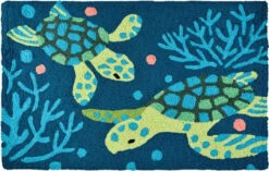Jellybean Rug Deep Blue Sea Turtles