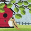 Birdhouse Perch Jellybean Rug 20" X 30" -Christmas Decoration 0005508 birdhouse perch 550 14576.1580137152