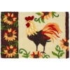 Jellybean Rug Rooster & Sunflowers 20" X 30"