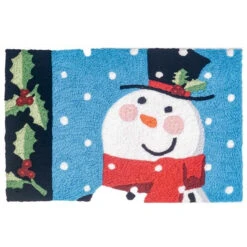 Jellybean Rug Holly Jolly Snowman 20" X 30"
