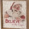 "Believe In The Magic" Santa Inset Box Sign -Christmas Decoration 100821