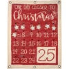 "One Day Closer To Christmas" Canvas Wall Countdown -Christmas Decoration 103379