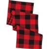 Red & Black Buffalo Check Two-Sided Table Runner -Christmas Decoration 107268