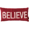 "Believe" Corduroy Pillow -Christmas Decoration 108411 30