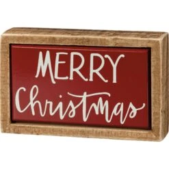 "Merry Christmas" Mini Box Sign