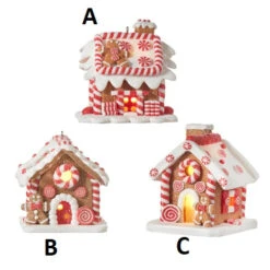 Lighted Gingerbread House Ornament, 3 Style Options -Christmas Decoration 1111111111111111111111111111111 7b40e193 4c67 439d b2dc ef11ed447daa