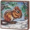 Christmas Chipmunk Winter Block Sign -Christmas Decoration 114301