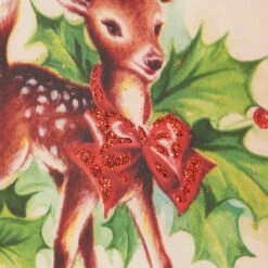 "Oh Deer, What A Year" Reindeer Block Sign -Christmas Decoration 115348 50