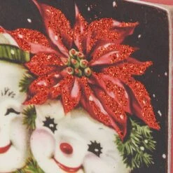 "Most Of Our Friends Are Flakes" Snowman Block Sign 7 "Most Of Our Friends Are Flakes" Snowman Block Sign -Christmas Decoration 115351 50