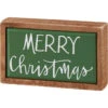 "Merry Christmas" Green Mini Box Sign -Christmas Decoration 115394