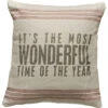 "It's The Most Wonderful Time Of The Year" Christmas Pillow -Christmas Decoration 18649