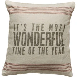 "It's The Most Wonderful Time Of The Year" Christmas Pillow