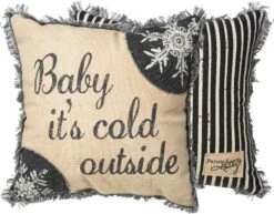 Christmas Decoration 21 "Baby It's Cold Outside" Christmas Pillow