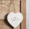 "Home Is Where The Heart Is" Plaque By Mud Pie -Christmas Decoration 2 1a20e793 8791 42b2 803e 5fb74e626068