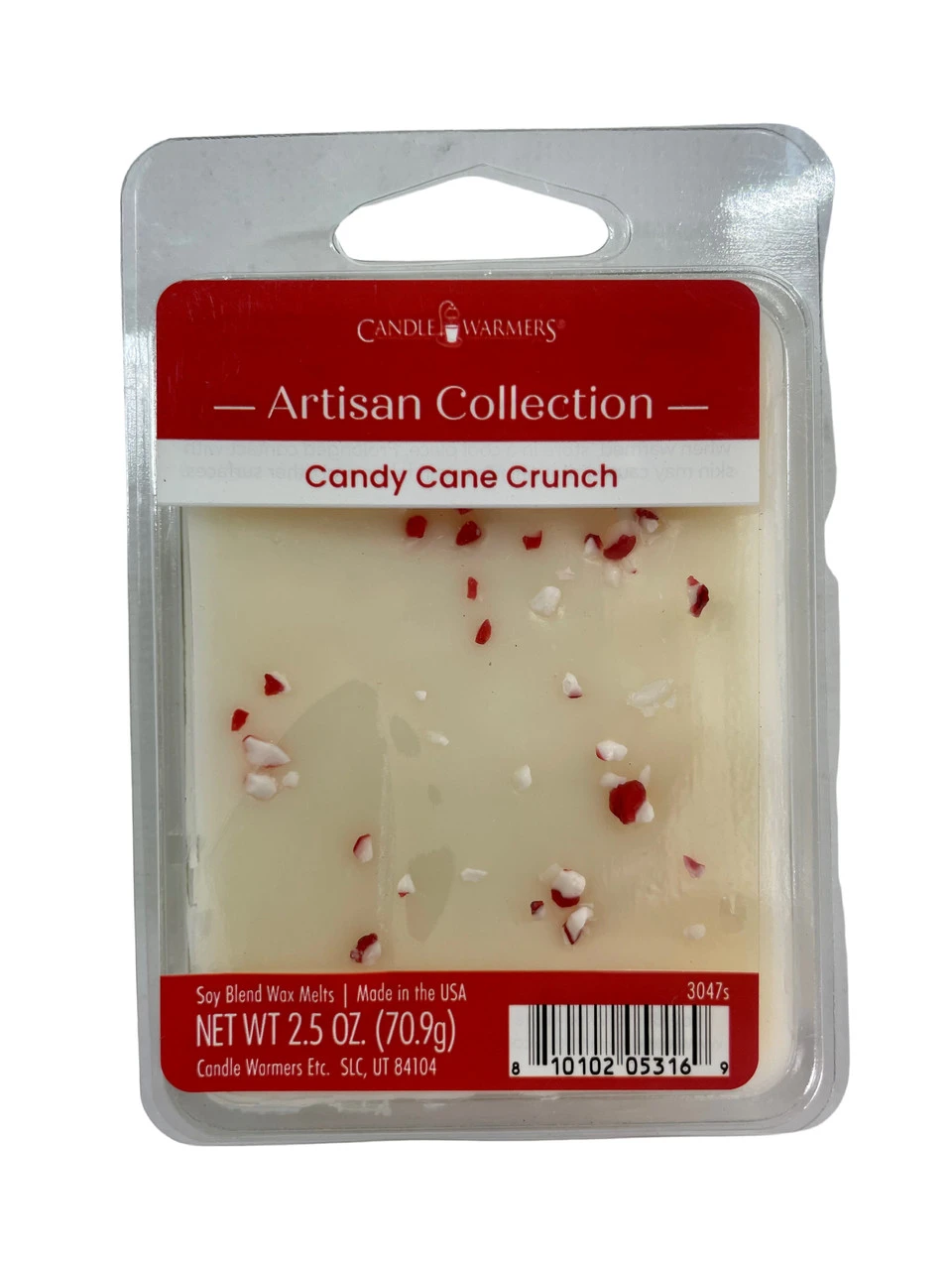 Candle Warmers Artisan Soy Wax Melt Candy Cane Crunch Set Of 4 3 Candle Warmers Artisan Soy Wax Melt Candy Cane Crunch Set Of 4