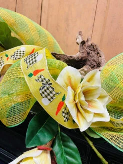 Ribbon Gingham Bunny 2.5" X 10YD Yellow -Christmas Decoration 310044002 2 Lifestyle 83198.1644444796