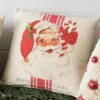Vintage Look Santa Mini Pillow