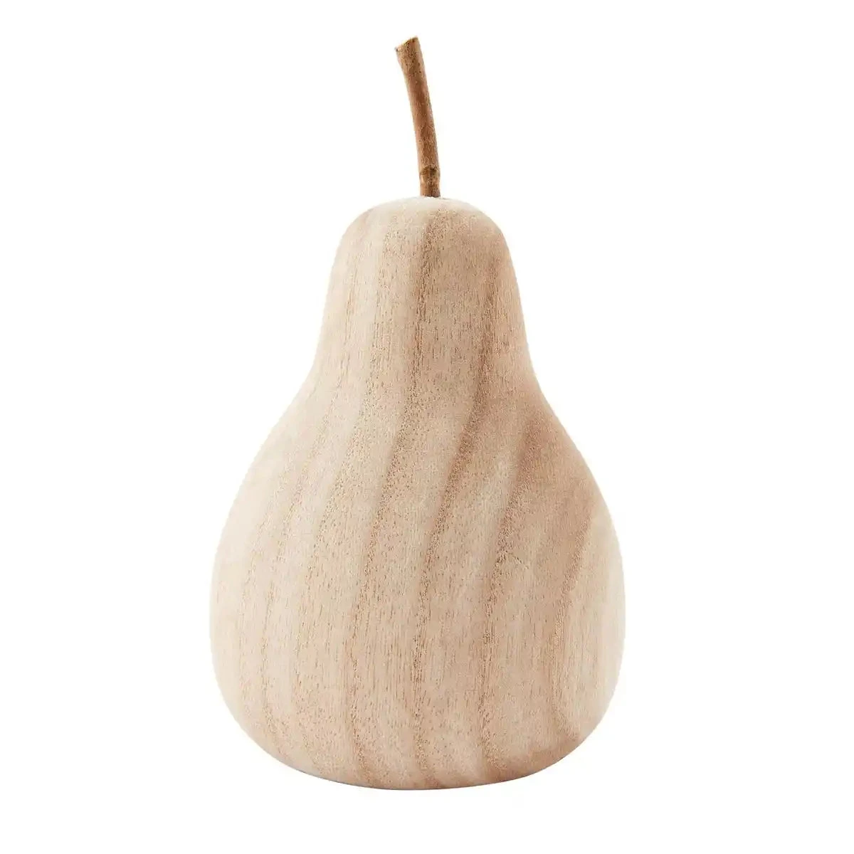 Decorative Wood Pear, 2 Size Options, By Mud Pie 5 Decorative Wood Pear, 2 Size Options, By Mud Pie - Image 3