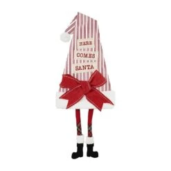 Dangle Leg Christmas Elf Hat Sitter, 3 Style Options, By Mud Pie -Christmas Decoration 40030133S