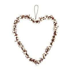 Pearl & Wire Heart Hanger Or Sitter, 3 Size Options By Mud Pie -Christmas Decoration 40030232m