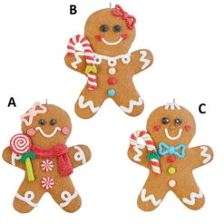Gingerbread Man Ornament, 3 Style Options -Christmas Decoration 4015547 eda74c82 afe6 48a8 a8c5 6f121ed905db