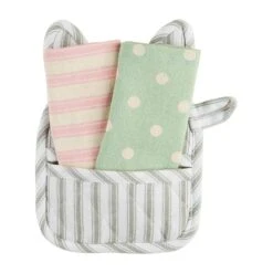 Bunny Rabbit Face Pot Holder & Towel Set By Mud Pie -Christmas Decoration 41170059f 6