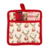 Reindeer Pot Holder Trivet With Dish Towels, 3-Piece Set By Mud Pie -Christmas Decoration 41170073d