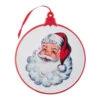 Embossed Santa Metal Wall Ornament -Christmas Decoration 4136304