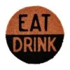 "Eat" And "Drink" Dog Pet Bowl Mat By Mud Pie -Christmas Decoration 41490013e