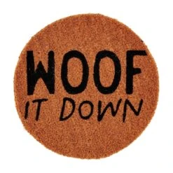 "Woof It Down" Dog Pet Bowl Mat By Mud Pie