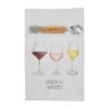 "Wine" Hand Towel & Bar Tool Set By Mud Pie -Christmas Decoration 41500194w