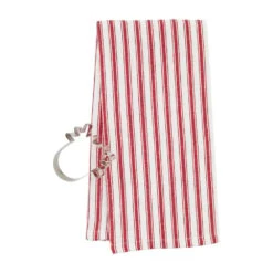 "Striped" Christmas Kitchen Towel & Cookie Cutter 2-Piece Set By Mud Pie