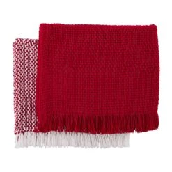 Red & White Woven Kitchen Towel 2-Piece Set By Mud Pie