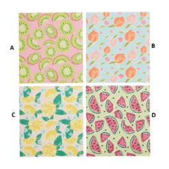 Fruit Print Sponge-Like Dishcloth, 4 Style Options By Mud Pie -Christmas Decoration 41500383