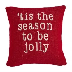 "Tis The Season" Vs "Fa La La" Reversible Christmas Pillow
