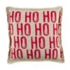 "Ho Ho Ho" Christmas Holiday Pillow By Mud Pie -Christmas Decoration 41600712h