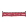 "Have A Holly Jolly Christmas" Tartan Plaid Christmas Pillow By Mud Pie -Christmas Decoration 41600774H