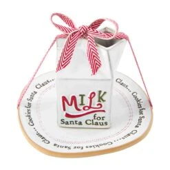"Milk & Cookies For Santa" 2-Piece Set By Mud Pie