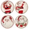Vintage Look Santa Plate, 4 Style Options By Mud Pie (Pick Up Only) -Christmas Decoration 42200116