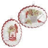 Cardinal Scalloped Disc Shaped Christmas Ornament, 2 Style Options -Christmas Decoration 4224656 1