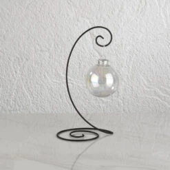 Spiral Ornament Stand, Small, Black