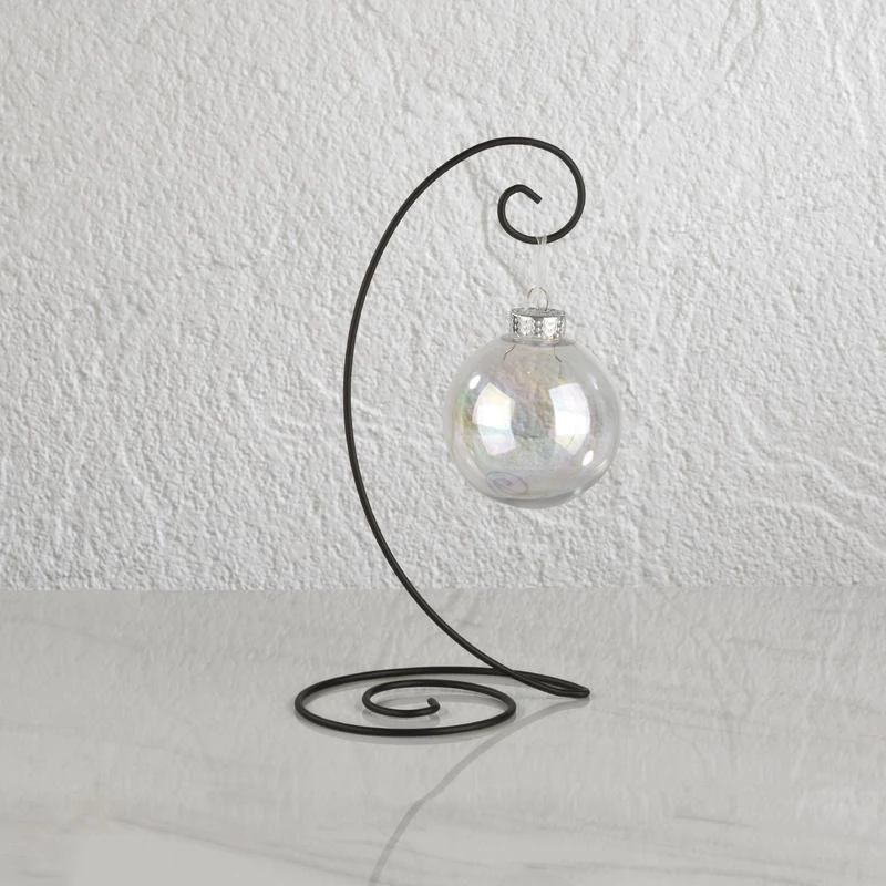 Spiral Ornament Stand, Small, Black 3 Spiral Ornament Stand, Small, Black
