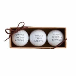 "Who's Your Caddy" Golf Ball Set By Mud Pie