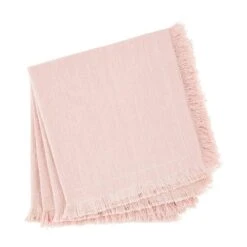Dinner Napkin Set, Pink By Mud Pie