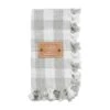 Gray Gingham Napkin, Set Of 4 By Mud Pie -Christmas Decoration 42800103