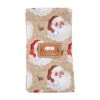 Vintage Look Santa Face Cloth Napkin Set By Mud Pie -Christmas Decoration 42800111