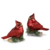Cardinal Figurine Sitting On Birch Branch, 2 Style Options -Christmas Decoration 4304913 1