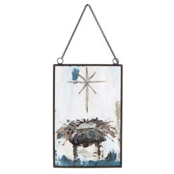 Baby Jesus In Manger Nativity Christmas Ornament